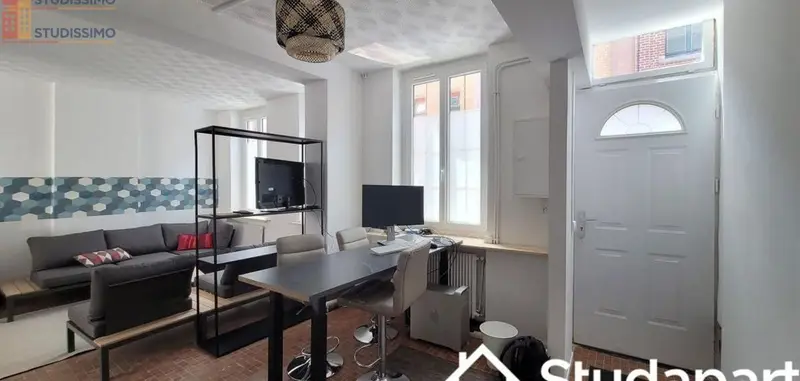 Studio meublé 12m² Roubaix - Meublé, DPE D - Photo 9