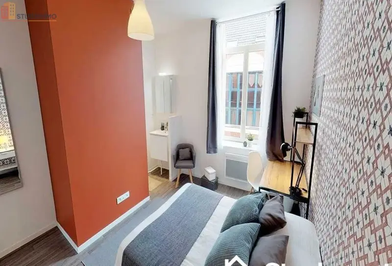 Studio meublé 16m² Lille 59000 - Meublé, lumineux - Photo 12