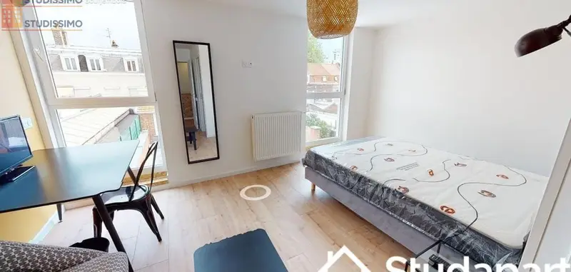 Studio 20m² Lille 59800 - Meublé, DPE A - Photo 12
