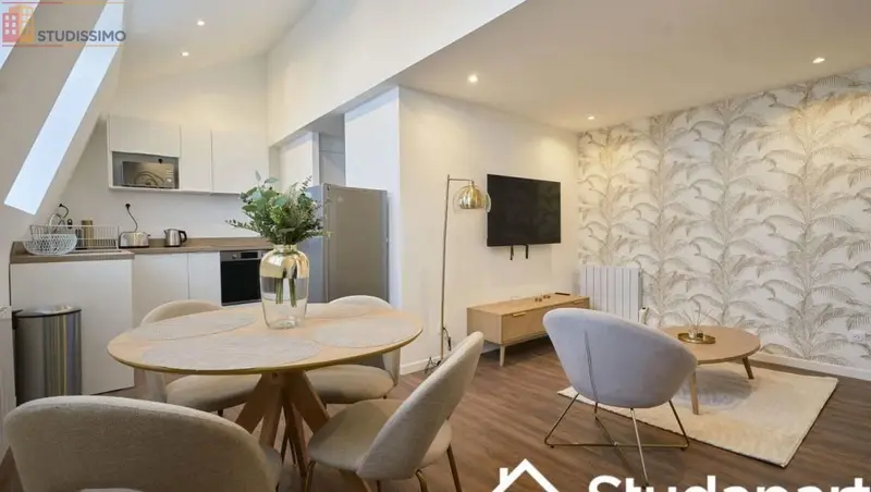 Studio meublé 33m² Lille centre - Lumineux, DPE A - Photo 9