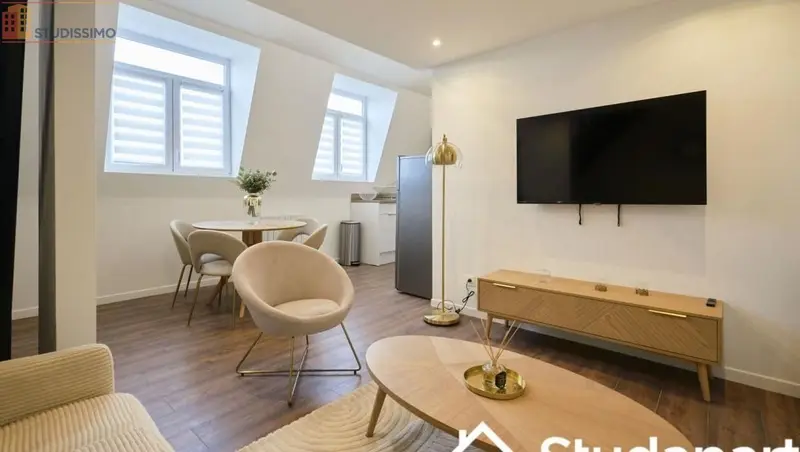Studio meublé 33m² Lille centre - Lumineux, DPE A - Photo 2