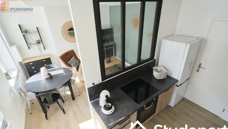 Studio meublé 9m² Lille 59000 - Meublé, lumineux - Photo 5