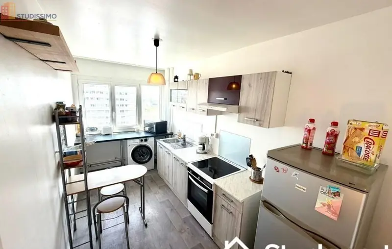 Studio 12m² Mons-en-Baroeul - Meublé, étage élevé - Photo 1