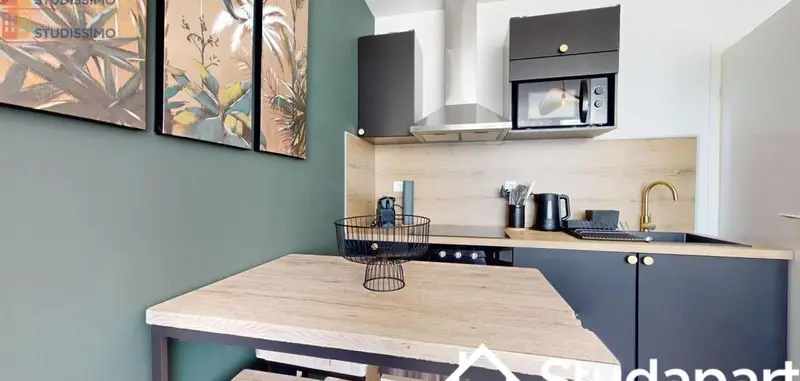 Studio meublé 11m² Valenciennes - Meublé, DPE A - Photo 2