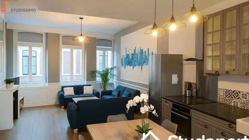 Studio meublé 11m² Roubaix - Meublé, 1 pièce - Photo 8