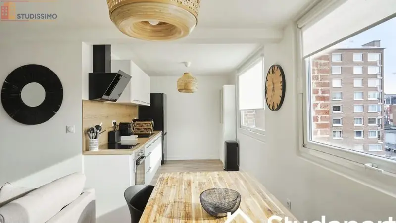 Studio meublé 12m² Lille 59000 - Meublé, DPE A - Photo 1