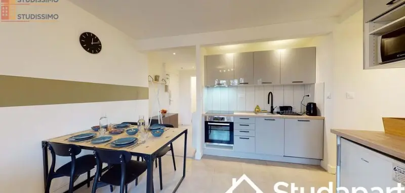 Studio meublé 10m² Lille 59000 - Meublé, DPE A - Photo 2