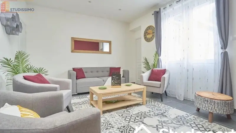 Studio meublé 13m² Lambersart - Meublé, DPE A - Photo 2