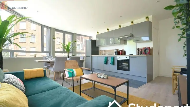 Studio meublé 14m² Lille centre - Lumineux - Photo 4