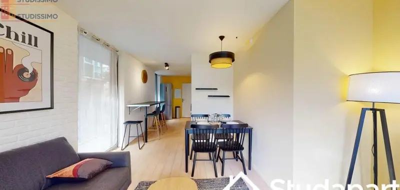 Studio meublé 10m² Lille 59000 - Meublé, DPE A - Photo 3