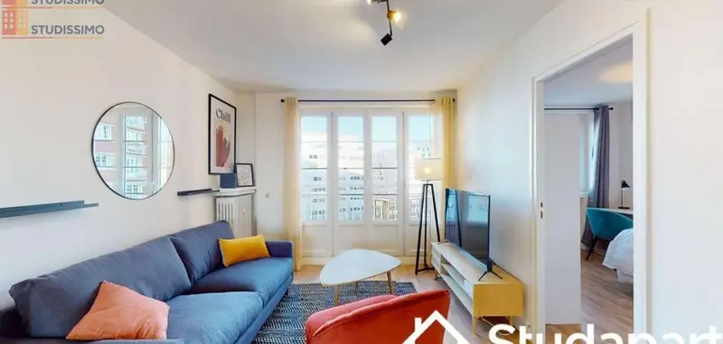 Studio meublé 10m² Lille 59000 - Lumineux, 7e étage - Photo 12