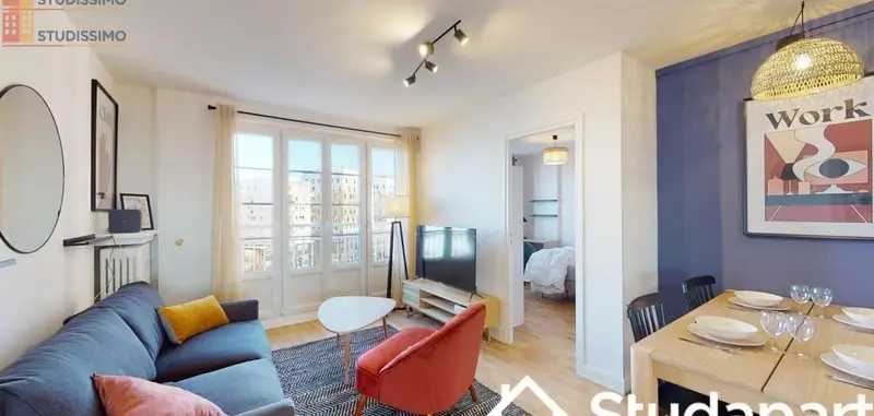 Studio meublé 10m² Lille 59000 - Lumineux, 7e étage - Photo 10