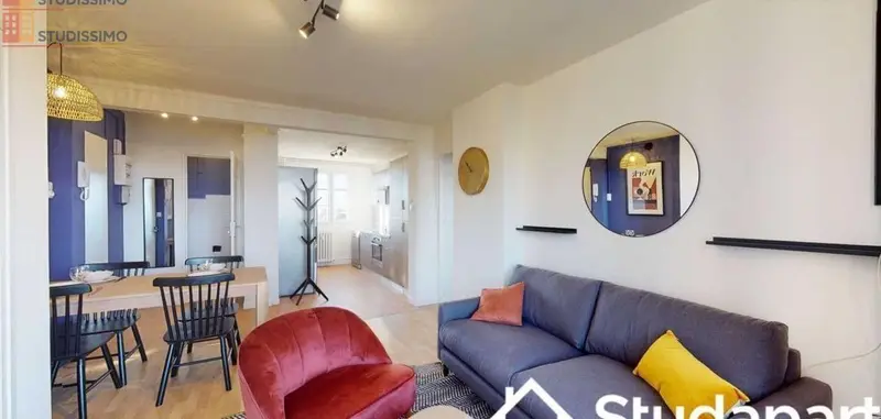 Studio meublé 10m² Lille 59000 - Lumineux, 7e étage - Photo 8