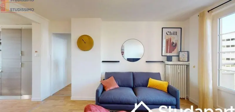 Studio meublé 10m² Lille 59000 - Lumineux, 7e étage - Photo 2
