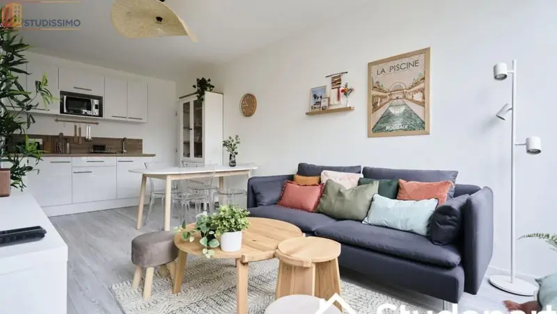Studio meublé 9m² Lille 59000 - Meublé, DPE A - Photo 11