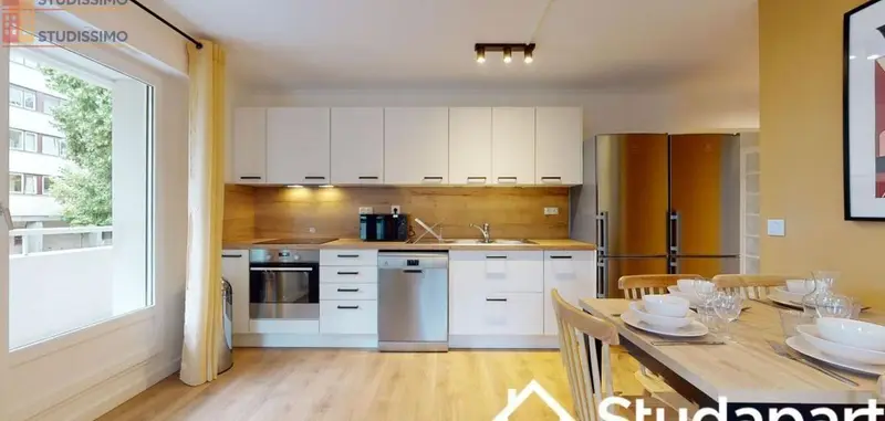 Studio meublé 51m² Lille 59800 - Lumineux, DPE A - Photo 3