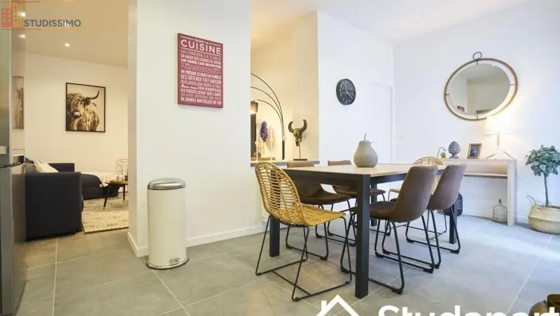 Studio meublé 14m² La Madeleine 59110 - Meublé, DPE A - Photo 3