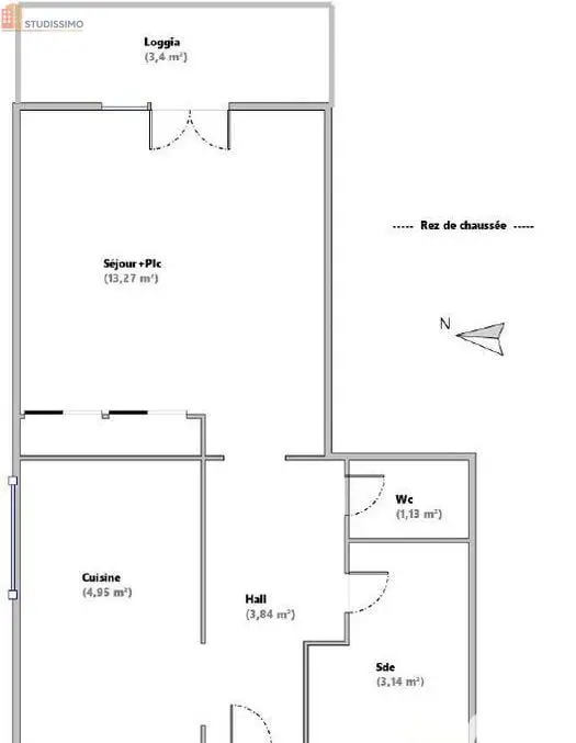 Studio 26m² Gréoux-les-Bains - Aucun caractère mentionné - Photo 1