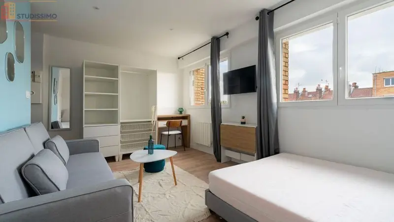 Studio 23m² Lille centre - Meublé, 4e étage - Photo 17