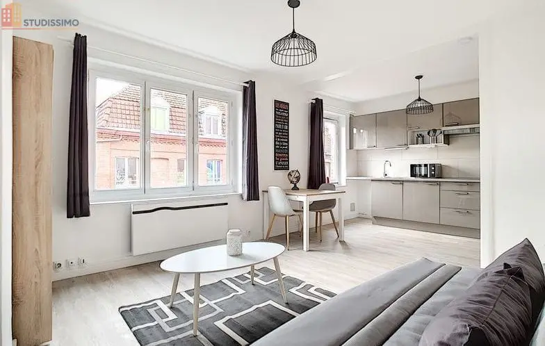 Studio meublé 24m² Lille centre - Meublé, DPE D - Photo 1
