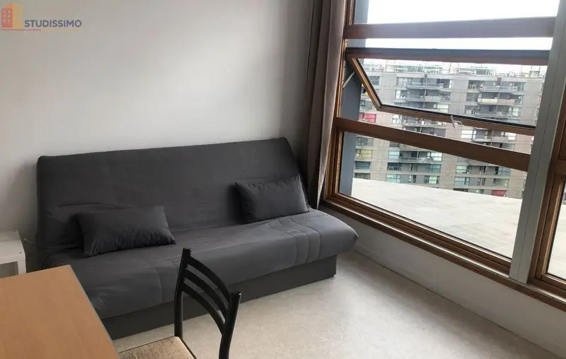 Studio meublé 18m² Lille 59800 - Lumineux, étage élevé - Photo 2