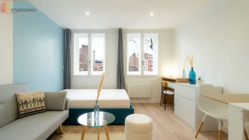 Studio meublé 23m² Lille centre - Meublé, DPE D - Photo 10