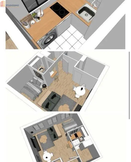 Studio meublé 34m² Lille 59000 - Meublé, lumineux - Photo 1