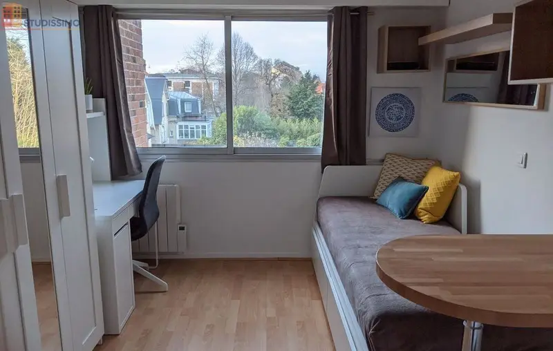Studio meublé 17m² Roubaix 59100 - Proche parc et tram - Photo 4