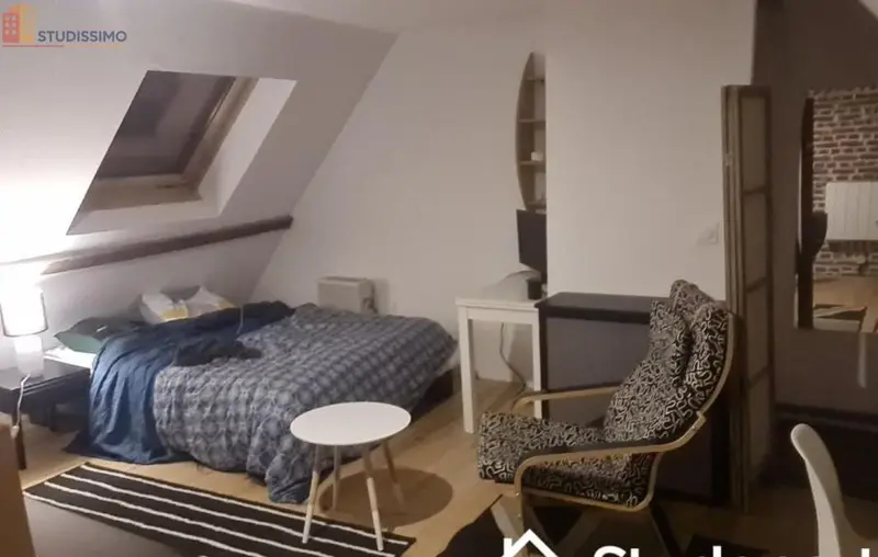 Studio meublé 16m² Roubaix - Chambre équipée, DPE A - Photo 6