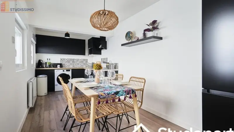 Studio meublé 11m² Lille 59000 - Meublé, DPE A - Photo 1