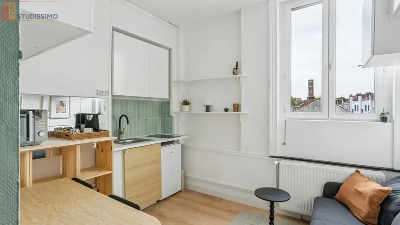 Studio meublé 15m² Lille 59000 - Meublé, DPE D - Photo 2