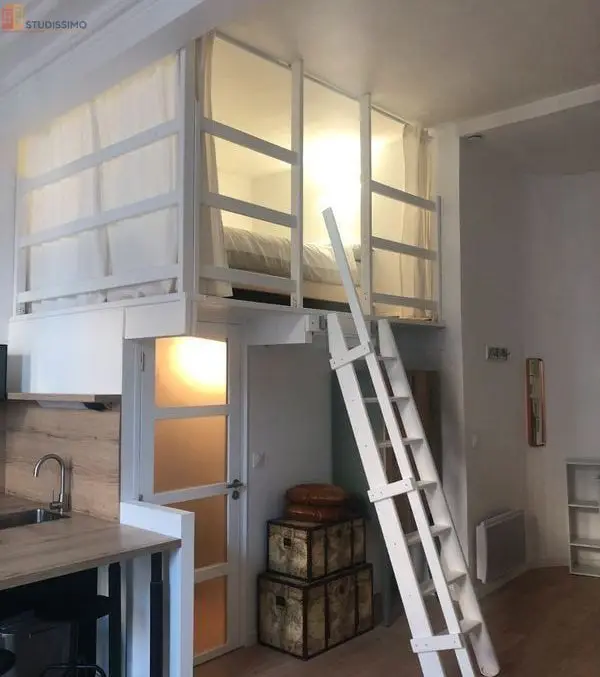 Studio meublé 32m² Lille centre - Mezzanine, balcon - Photo 1