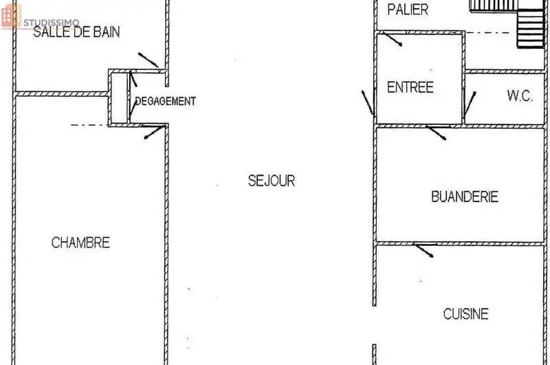 Studio 70m² Loos 59120 - Sans mitoyenneté - Photo 1