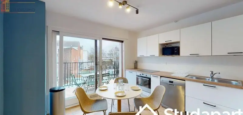 Studio meublé 10m² Lille 59000 - Calme, lumineux - Photo 3