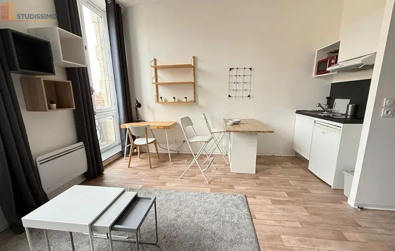 Studio meublé 24m² Roubaix 59100 - Meublé, DPE C - Photo 20