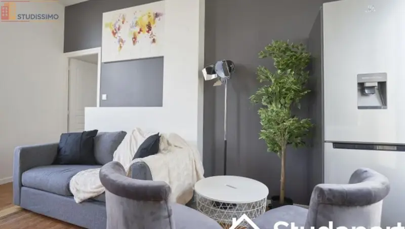 Studio meublé 10m² Lille 59000 - Meublé, DPE A - Photo 2