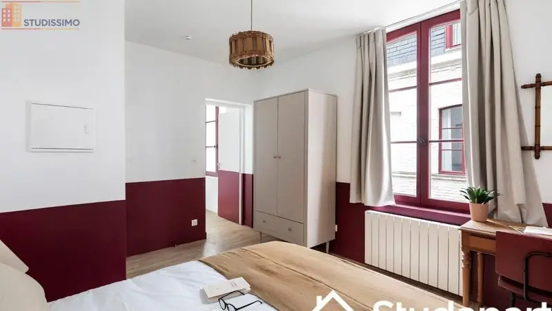 Studio meublé 17m² Lille 59000 - Calme, lumineux - Photo 1