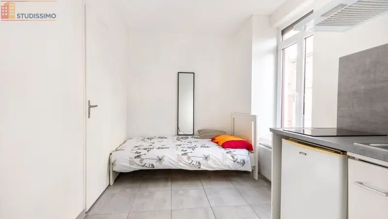 Studio 15m² Roubaix 59100 - Meublé, étage 2/3 - Photo 7