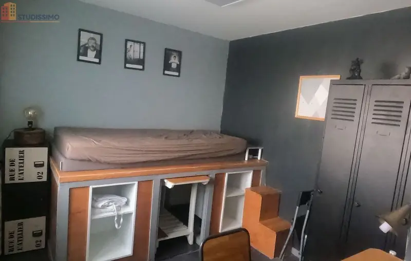 Studio meublé 14m² Lille 59800 - Meublé, calme - Photo 1