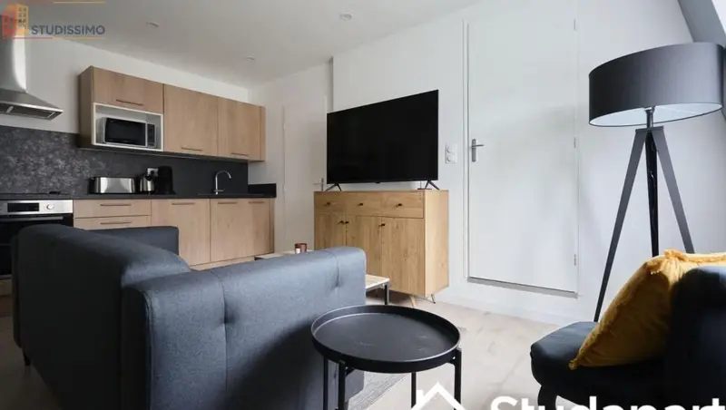 Studio meublé 9m² Lille 59000 - Meublé, DPE A - Photo 2