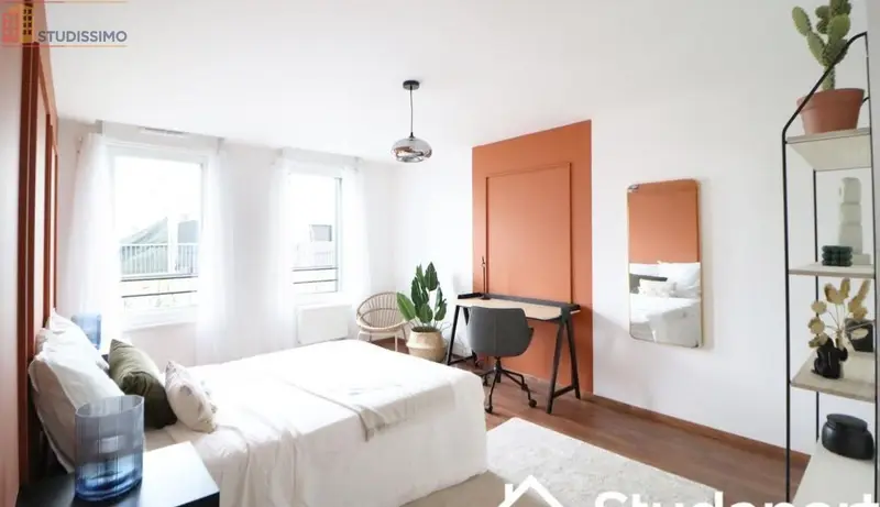 Studio meublé 13m² Lille 59000 - Lumineux, étage élevé - Photo 5