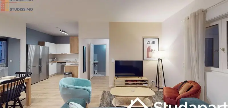 Studio meublé 10m² Lille 59000 - Meublé, DPE A - Photo 1