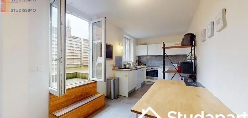 Studio meublé 9m² Lille centre - Calme, lumineux - Photo 2