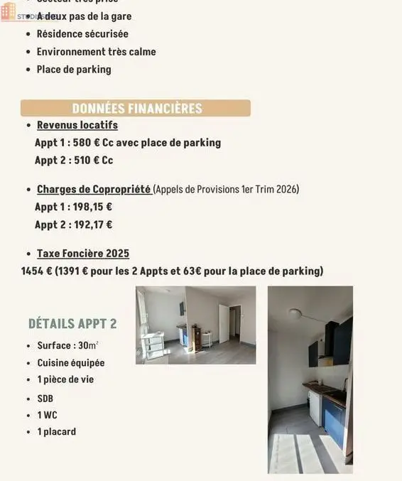 Studio 35m² Troyes - Lumineux, proche centre-ville - Photo 1