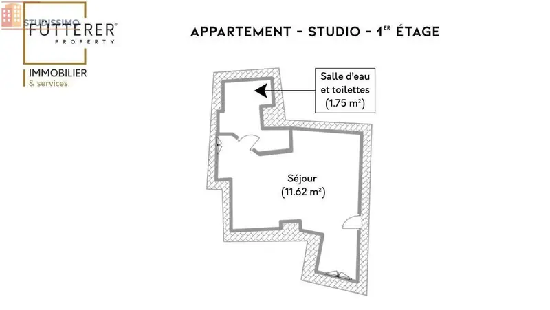 Studio 13m² Narbonne - 1er étage, DPE C - Photo 2