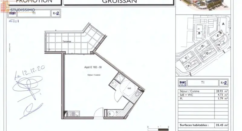 Studio 35m² Gruissan 11430 - Moderne, lumineux - Photo 1