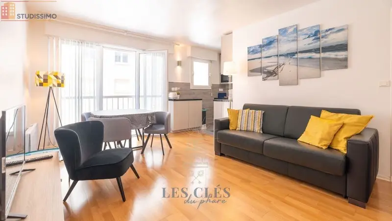 Studio 26m² Le Touquet-Paris-Plage - Meublé, DPE D - Photo 4