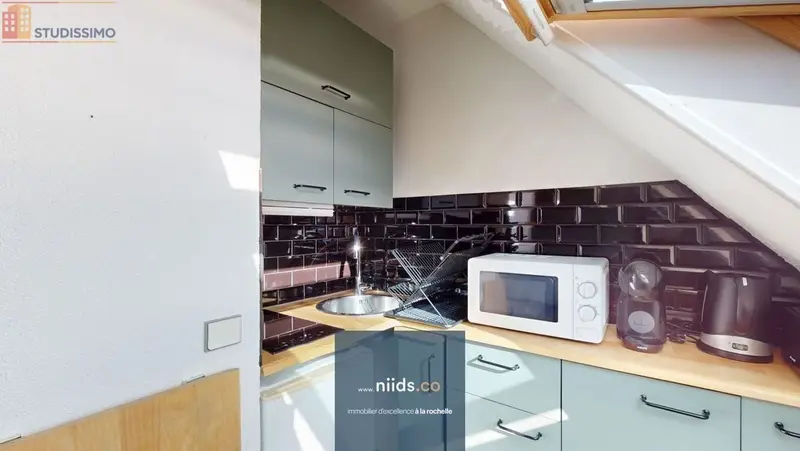 Studio 15m² La Rochelle - Étage élevé, vue dégagée - Photo 2