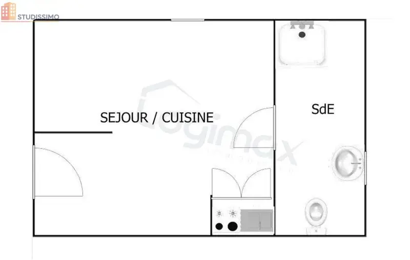Studio 14m² La Rochelle - 2e étage, DPE E - Photo 4