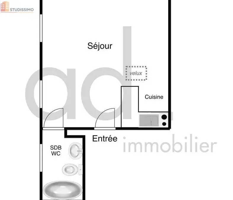 Studio 22m² La Rochelle - 3e étage, lumineux - Photo 6